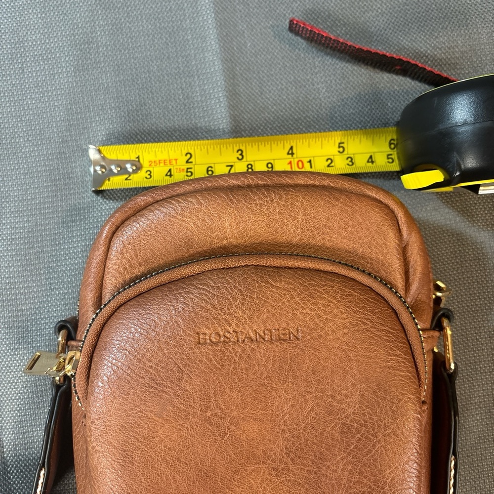 BOSTANTEN Small Crossbody Bag, cell phone, three pocket,  woven guitar strap. - Picture 6 of 7